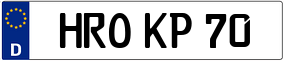 Trailer License Plate